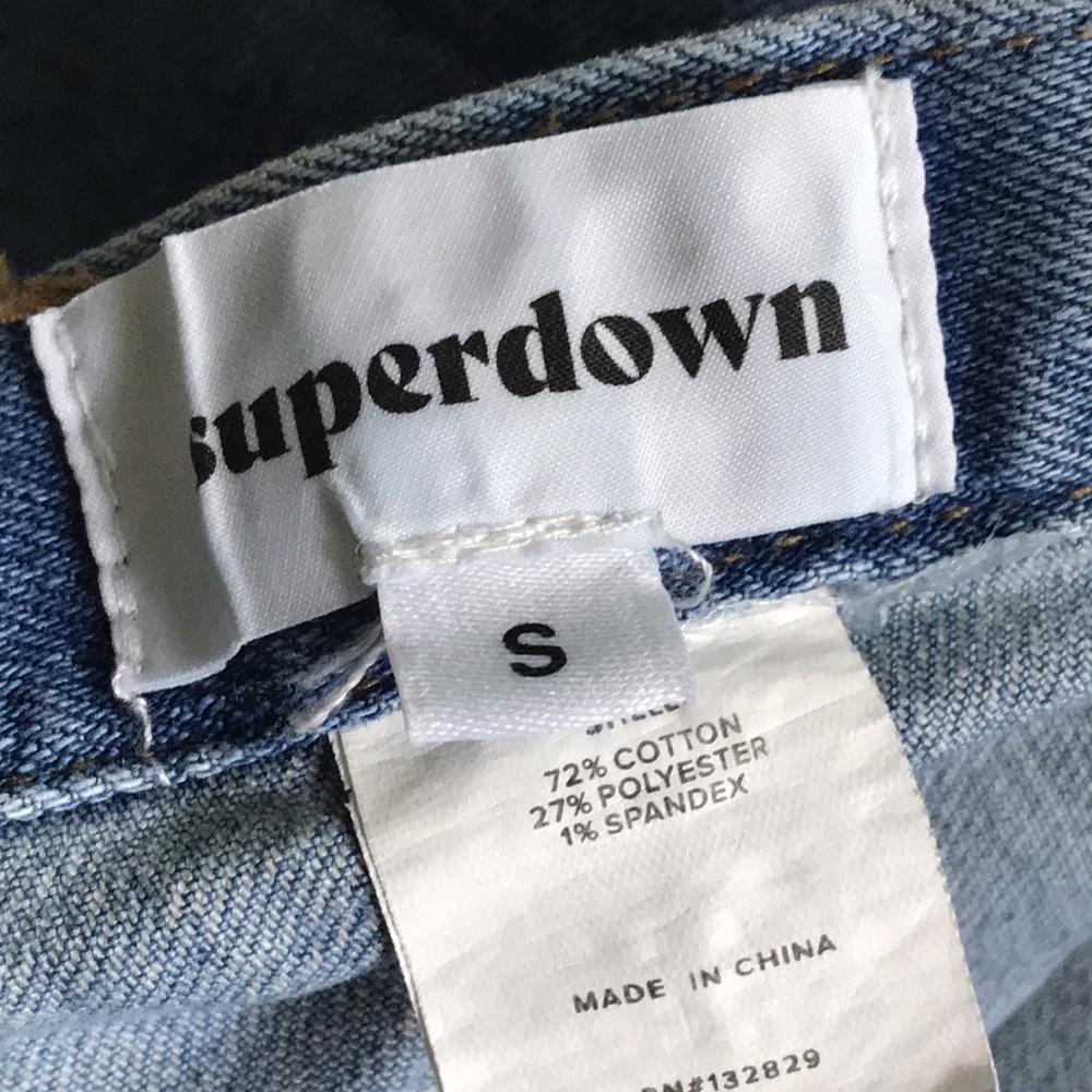 Superdown Leia denim crop top S - Picture 12 of 16
